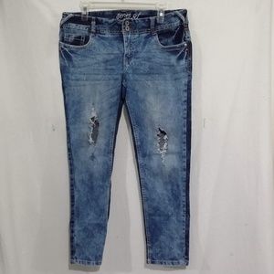 SERIES 31 BLUE COTTON BLEND  Distressed JEANS 11